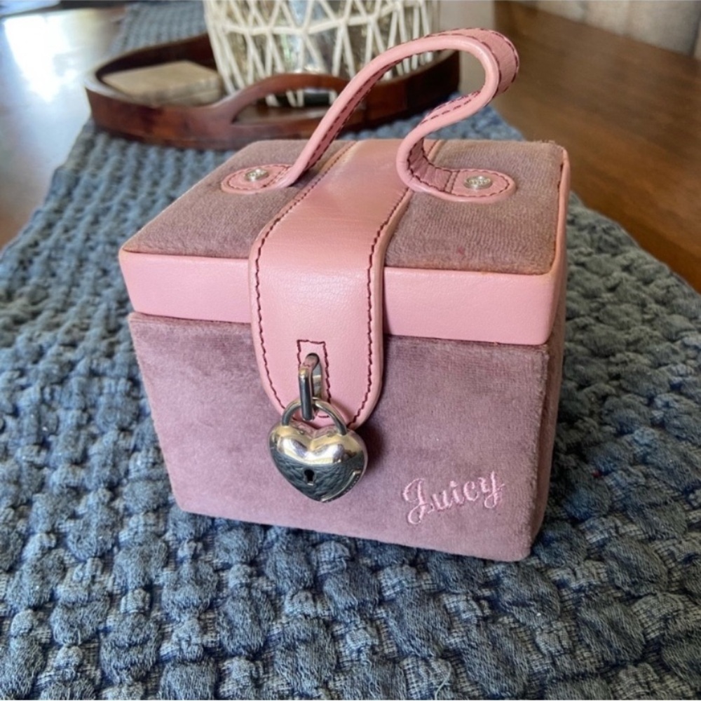 Rare VTG Juicy Couture Pink and Purple Jewelry Box